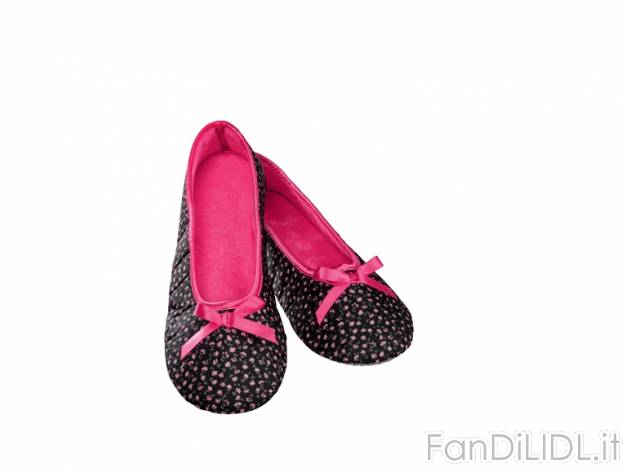 Pantofole a ballerina da donna Esmara, prezzo 2,99 &#8364; per Al paio 
- Antiscivolo ...