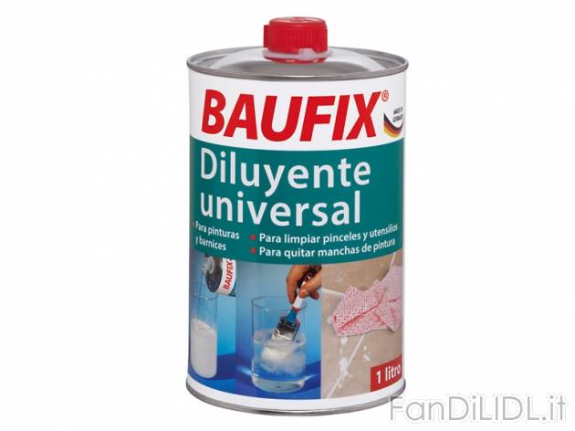 Diluente universale 1l , prezzo 2,49 &#8364; per Alla confezione 
- Per rimuovere ...