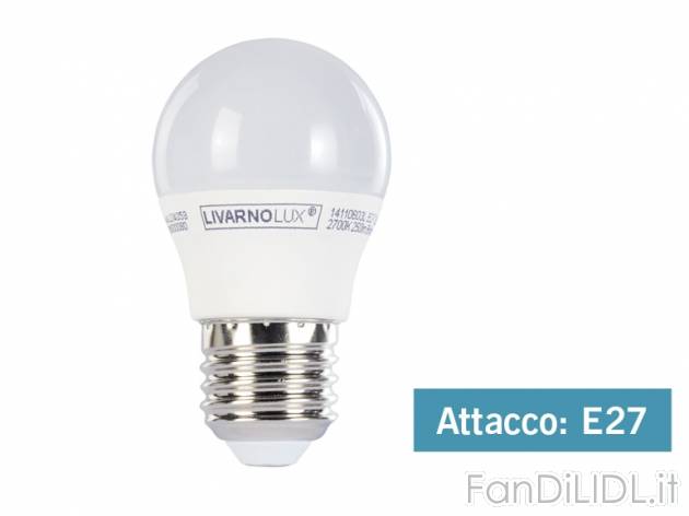 Lampadina LED 3W , prezzo 3,99 &#8364; per Alla confezione 
- Temperatura colore: ...