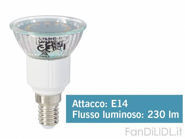 Faretto LED 3W , prezzo 3,99 &#8364; per Alla confezione 
- Temperatura colore: ...