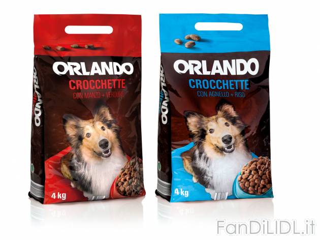 Crocchette per cani , prezzo 3.19 &#8364; per 4 kg confezione 
- Alimento completo ...