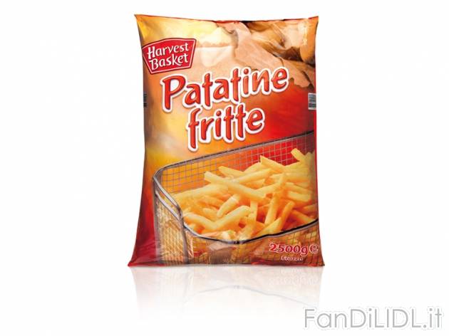 Patatine fritte , prezzo 1,99 &#8364; per 2,5 kg, 1kg= €0,80 EUR.