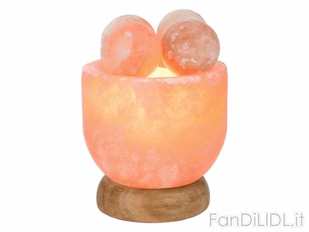Lampada ai cristalli di sale con sfere per massaggi Melinera, prezzo 14.99 € 
- ...