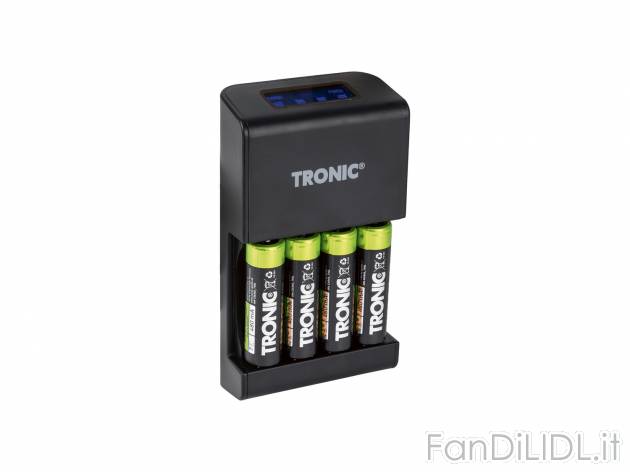 Caricabatterie Tronic, prezzo 19.99 € 
- Con display LCD e uscita USB aggiuntiva
- ...