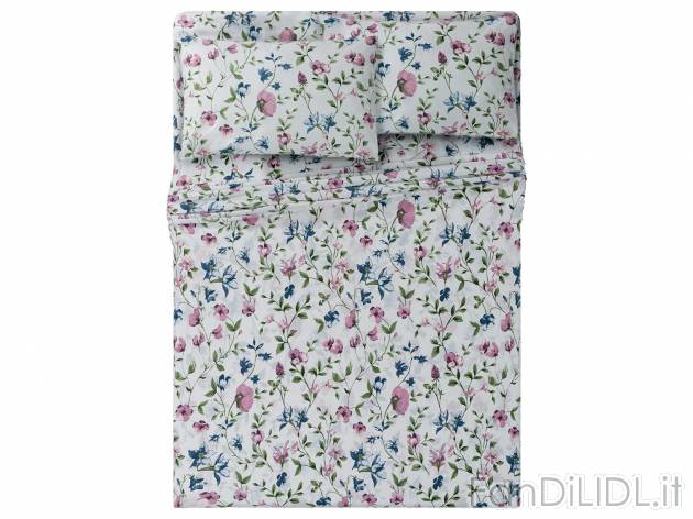 Completo Lenzuola 1 Piazza E Mezza Leopardate | 3 Pezzi 100% Cotone | Made In Italy Per Materasso 120x200