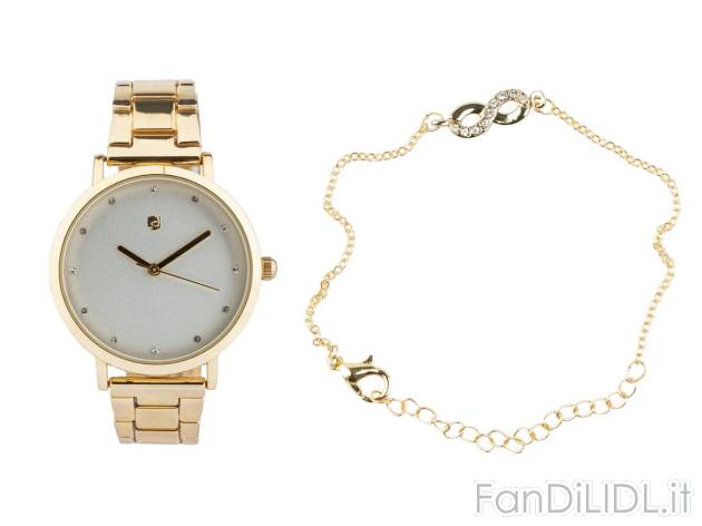 Set orologio e braccialetto da donna , prezzo 9,99 EUR 
Set orologio e braccialetto ...