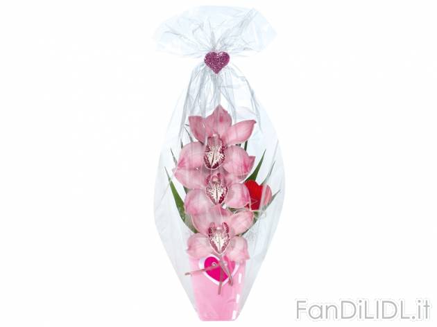 Orchidea 3 fiori , prezzo 4,99 &#8364; per Al vaso 
- In vaso di ceramica decorato ...