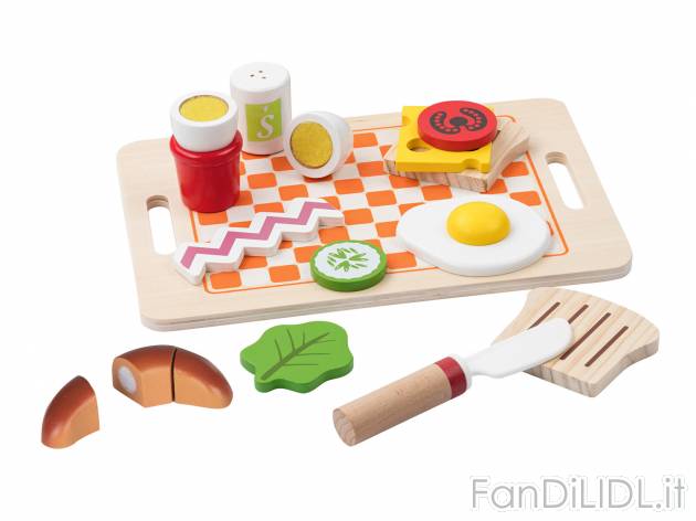 Set alimenti giocattolo Playtive Junior, prezzo 4.99 &#8364; 
In legno 
- Stimola ...