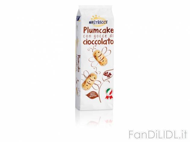 Plumcake con gocce di cioccolato Nastrecce, prezzo 0,99 &#8364; per 210 g, € ...