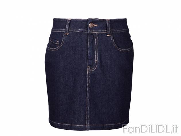 Minigonna in jeans da donna , prezzo 8,99 &#8364; per Alla confezione 
- Piacevole ...