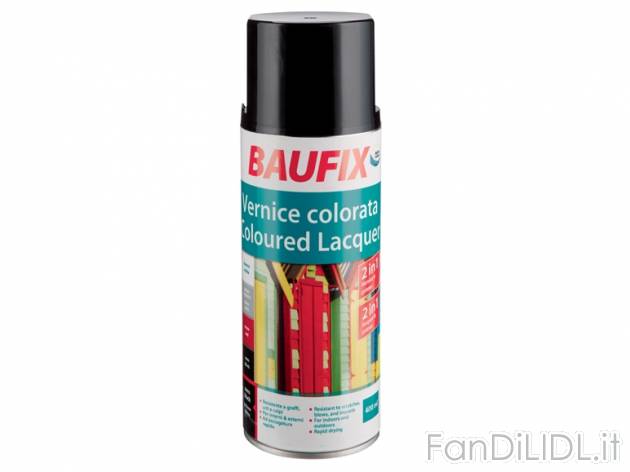 Vernice colorata o trasparente spray 400 ml , prezzo 2,99 &#8364; per Alla confezione ...