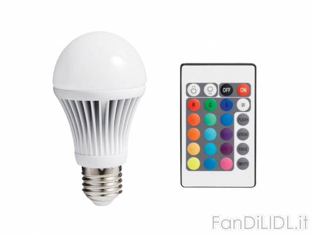 Lampadina multicolore a LED , prezzo 10,99 &#8364; per Alla confezione 
- Cambio ...