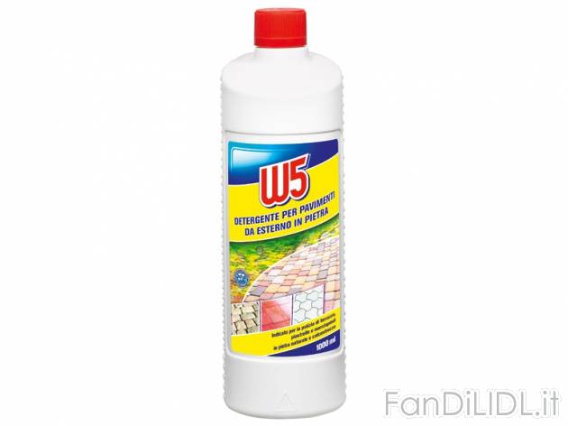 Detergente per pavimenti esterni in pietra W5, prezzo 1,49 &#8364; per 1 l confezione ...
