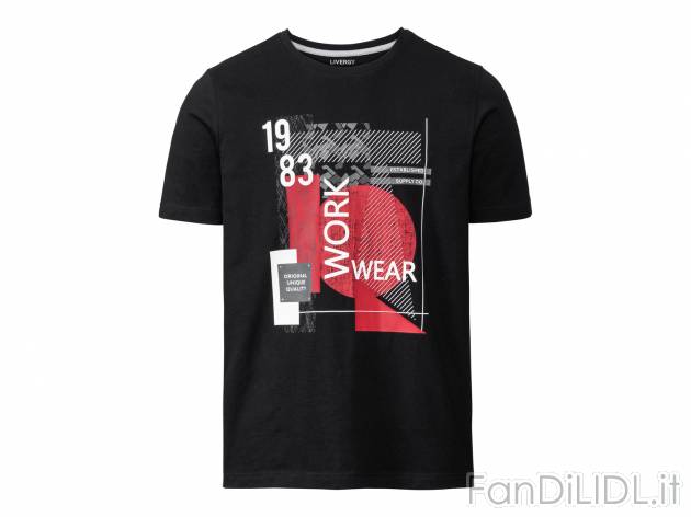 T-shirt da uomo Livergy, prezzo 4.99 € 
Misure: S-XL
Taglie disponibili

Caratteristiche

- ...