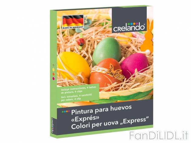 Set per dipingere le uova , prezzo 1,49 &#8364; per Alla confezione 
- A scelta ...