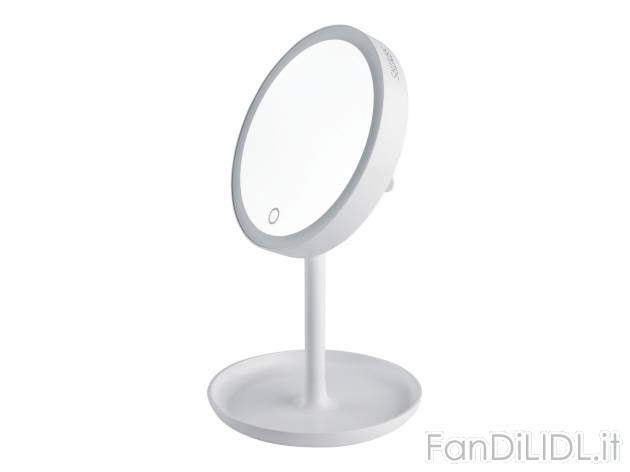 Specchio a LED per il trucco Sanitas, prezzo 19.99 € 
- Specchio con ingrandimento ...