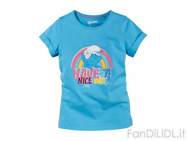 T-Shirt da bambina “I PUFFI&quot; , prezzo 3,99 &#8364; per Alla confezione ...