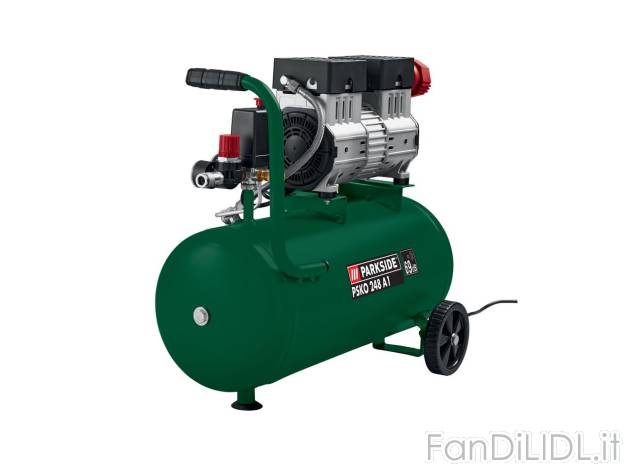 Compressore Parkside, prezzo 129 EUR 
Compressore 24L 
- Motore a 2 cilindri silenzioso* ...