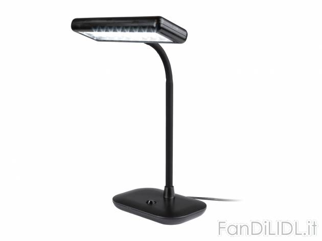 Lampada LED da tavolo Livarno Lux, prezzo 14.99 € 
- Con collo flessibile
- ...