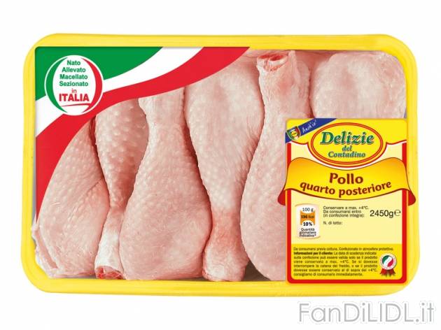 Pollo quarto posteriore , prezzo 6,59 &#8364; per 2.45 kg, € 2,69/kg EUR. ...