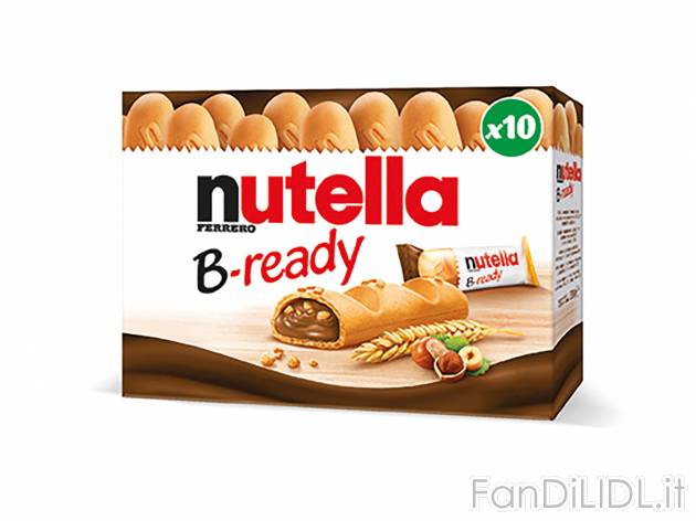 Nutella B-ready , prezzo 2.29 €  
-  10 pezzi