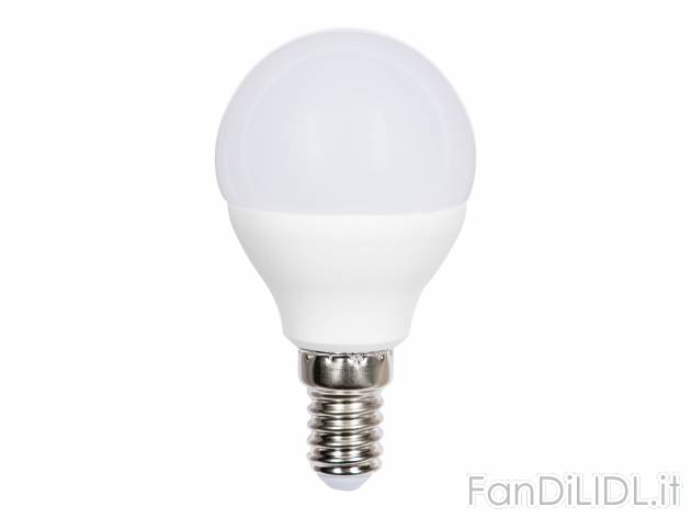 Lampadina LED Livarno Lux, prezzo 1.99 &#8364; 
3 o 2,3 W 
- Attacchi disponibili: ...
