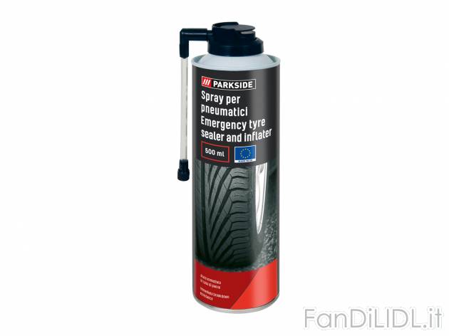 Spray per foratura pneumatici Parkside, prezzo 3.99 &#8364; 
- Utilizzabile ...