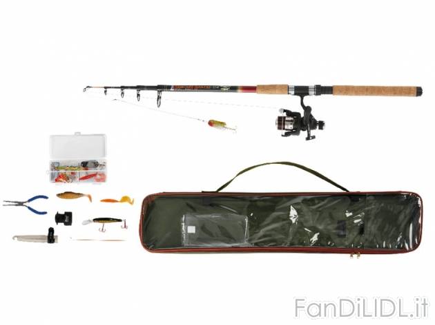 Set combo per la pesca Crivit Outdoor, prezzo 24,99 &#8364; per Al set 
- Set ...