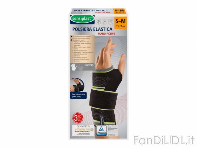 Polsiera elastica Sensiplast, prezzo 6.99 € 
- Fascia stabilizzante per sostenere ...