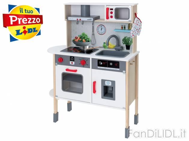 Cucina giocattolo in legno Playtive, prezzo 49.00 &#8364; 
- Struttura in legno, ...