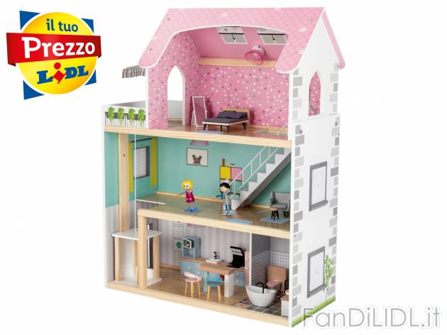 Casa delle bambole in legno Playtive, prezzo 59.00 &#8364; 
- Et&agrave; ...