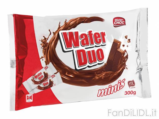 Mini barrette di wafer con cioccolato al latte , prezzo 2,19 &#8364; per 300 ...