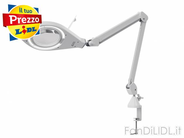Lampada LED con lente dingrandimento Livarno Lux, prezzo 24.99 € 
- Lente in ...