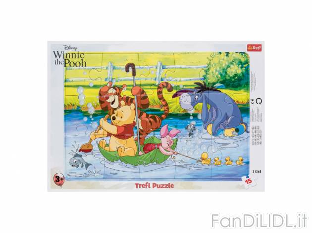 Puzzle per bambini Winnie the Pooh, Frozen, Princess, Peppa Pig, Paw Patrol, Avengers ...
