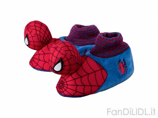 Pantofole per bambino Spiderman, Paw Patrol , prezzo 9.99 € 
Misure: 24-31
Taglie ...