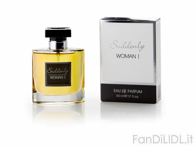 Eau de Parfum Suddenly Woman I , prezzo 3.79 &#8364; per 50 ml conf.