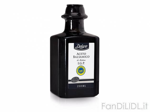 Aceto Balsamico di Modena IGP Deluxe, prezzo 2,49 &#8364; per 250 ml, € 9,96/l ...
