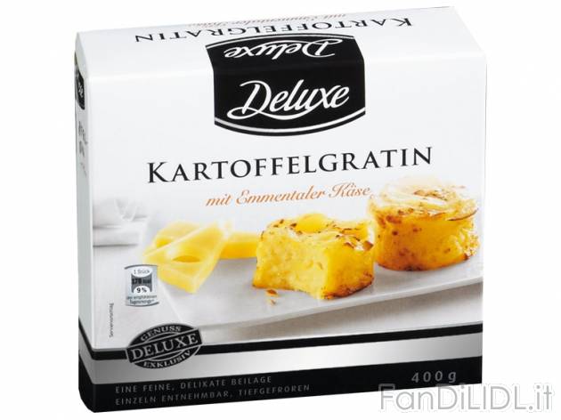 Sformato di patate con panna e formaggio Emmentaler Deluxe, prezzo 1,99 &#8364; ...