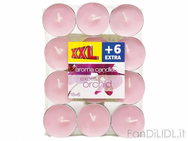 Lumini profumati , prezzo 1,79 &#8364; per 18 pezzi + 6 pezzi GRATIS 
- A scelta ...