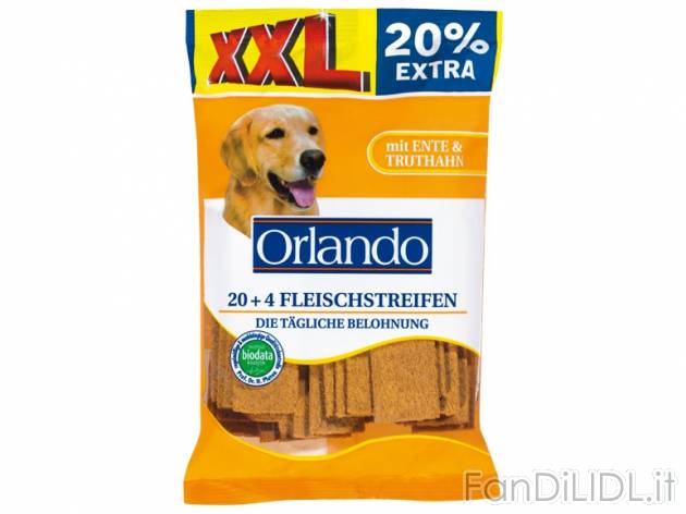 Barrette da masticare per cane Orlando, prezzo 0,99 &#8364; per 200 g + 40 g ...