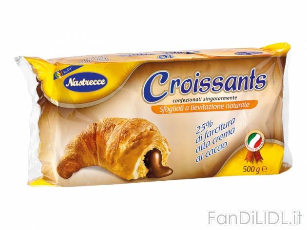 Croissant al cacao , prezzo 1,49 &#8364; per 500 g, € 2,98/kg EUR. 
- Con ...