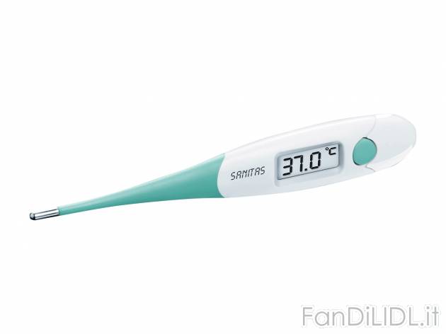 Termometro digitale per la febbre Sanitas, prezzo 2.99 &#8364; 
- Punta di misurazione ...
