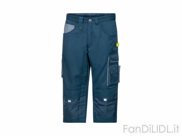Pantaloni da lavoro 3/4 per uomo Parkside, prezzo 12.99 € 
Misure: 48-58 
- ...