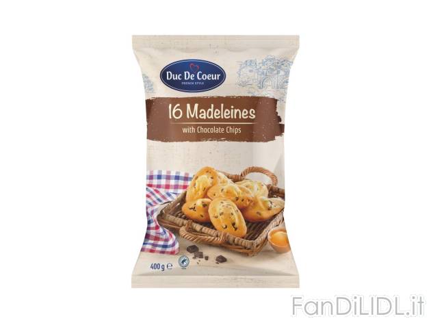 Madeleine con pezzetti di cioccolato , prezzo 2.99 EUR