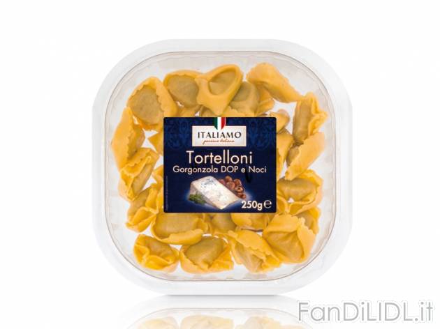 Tortelloni con gorgonzola DOP e noci/ Ravioli alla ricotta e zafferano Italiamo, ...