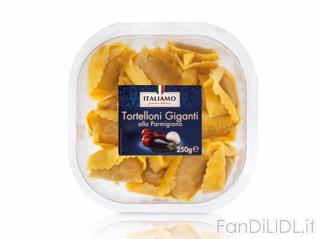 Tortelloni giganti alla Parmigiana/ Ravioli al Brasato Italiamo, prezzo 1,49 &#8364; ...