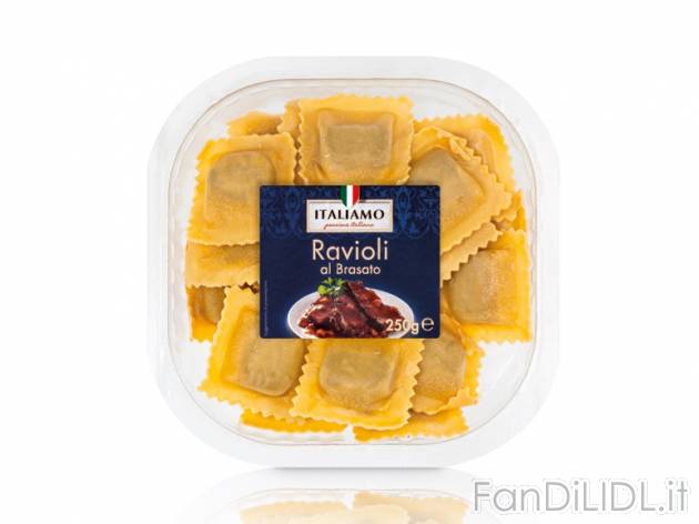 Girasoli con radicchio e speck/ Ravioli ai formaggi Italiamo, prezzo 1,49 &#8364; ...