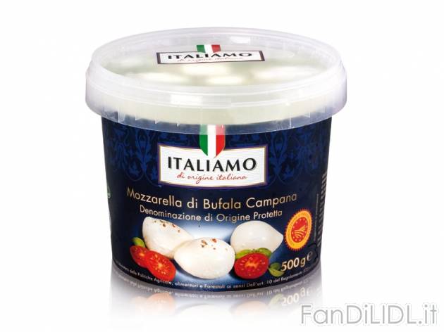 Mozzarella di Bufala Campana DOP bocconcini Italiamo, prezzo 4,79 &#8364; per ...