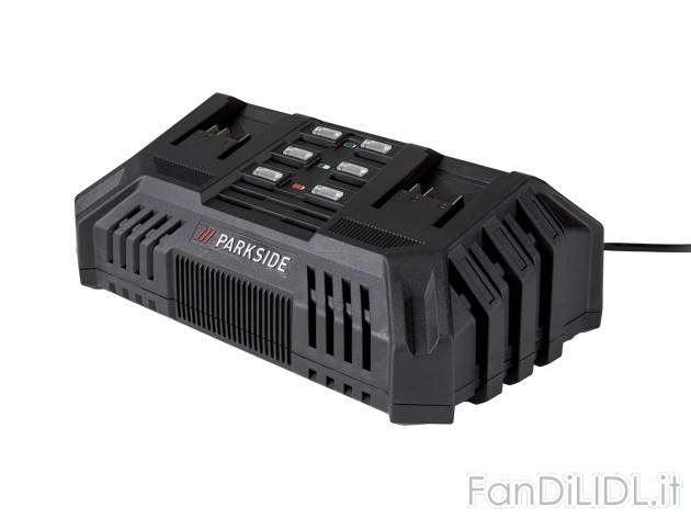 Doppio caricabatterie rapido Parkside, prezzo 24.99 € 
Parkside X 20 V Team 
- ...