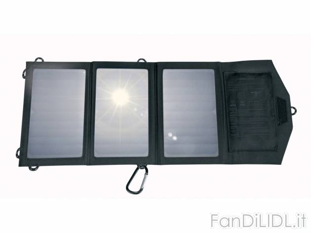 Caricabatterie pieghevole a energia solare Silvercrest, prezzo 37.99 € 
- Con ...
